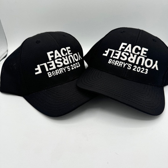 BUNDLE of 2 Barry’s Bootcamp Hats , Face Yourself Challenge 2023 Finisher Prize - Picture 3 of 13